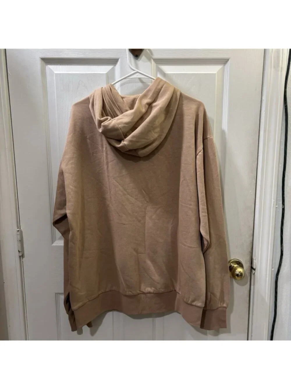 Adidas Feel Cozy Hooded Sweatshirt Warm Sandstone  Classic Sports Size LT NWT